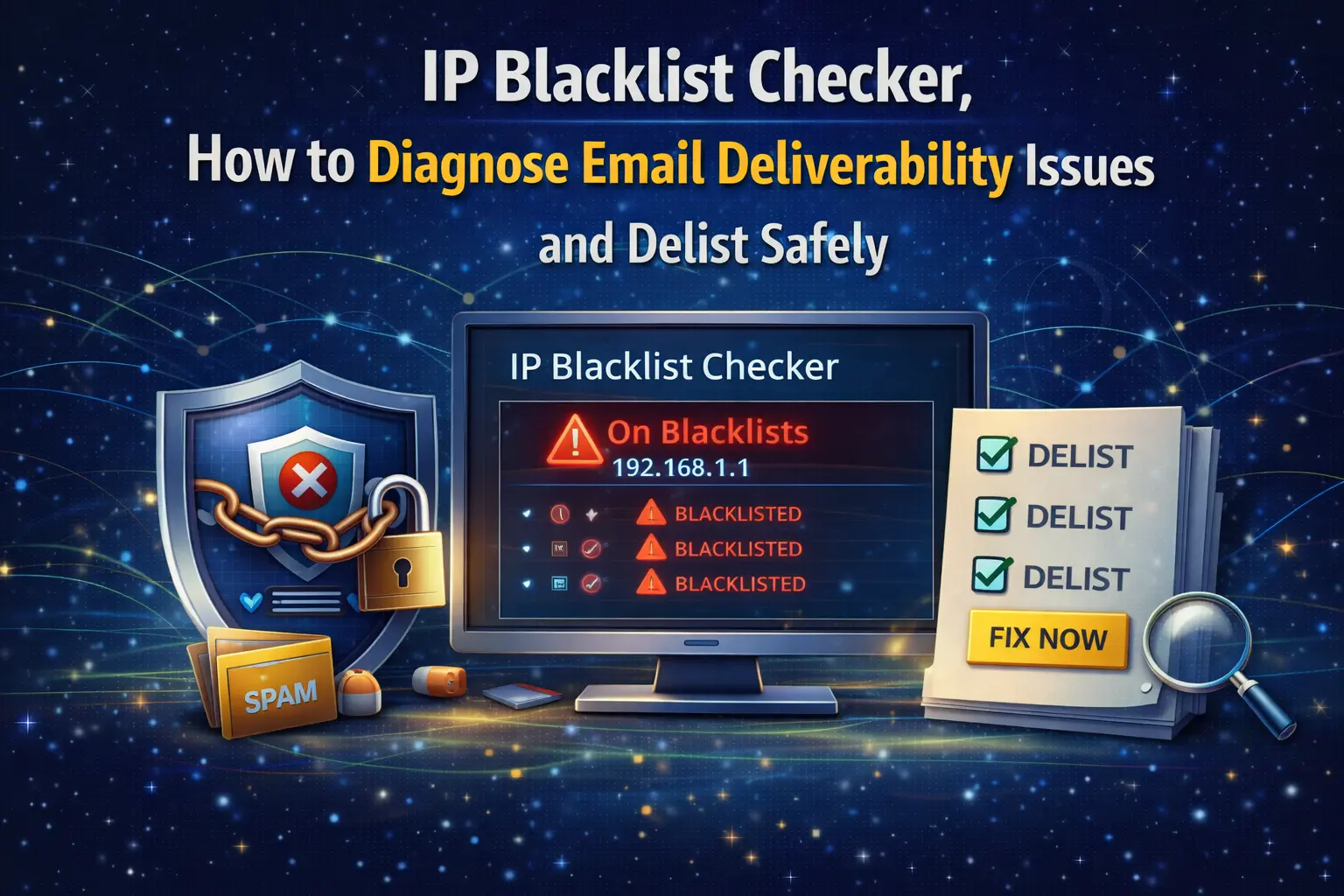 IP Blacklist Checker, How to Diagnose Email Deliverability Issues and Delist Safely