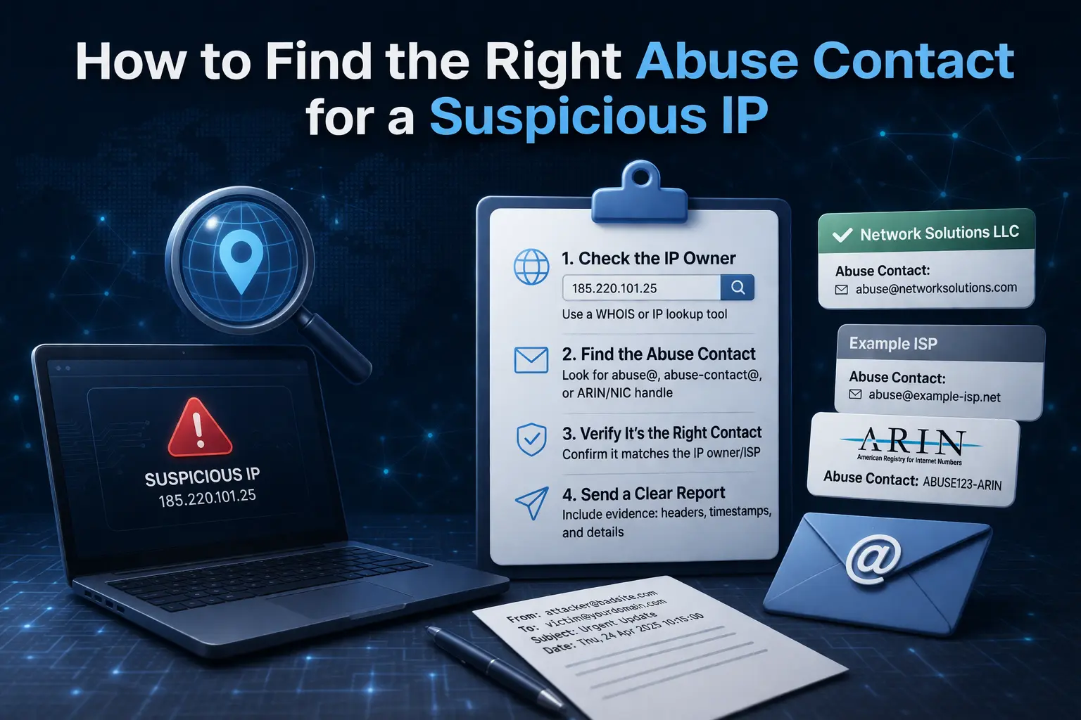How to Find the Right Abuse Contact for a Suspicious IP